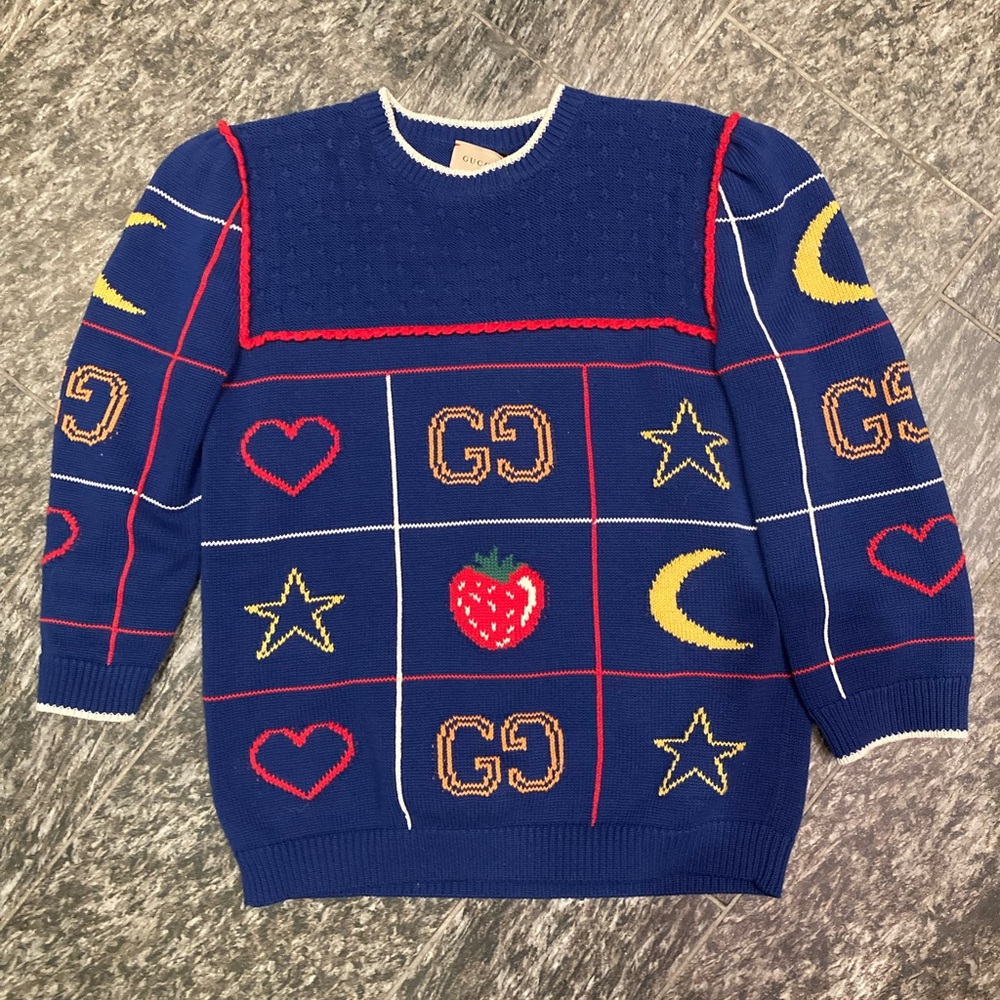 Gucci Children Kids Girl 12 yr old OR Woman Size Small Graphic Sweater